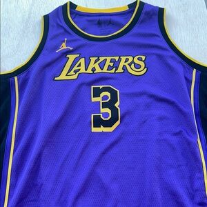 Nike Jordan Anthony Davis Lakers Jersey Youth XL 18-20 Purple Statement